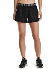 Under Armour NWT Women's Logo Waistband Play Up Shorts Black Size S MSRP 30