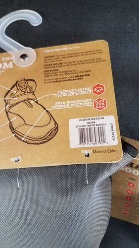 Arcadia Trail Cold Weather Dog Boots Large Booties Storage Bag and Carabiner NEW - Picture 2 of 3