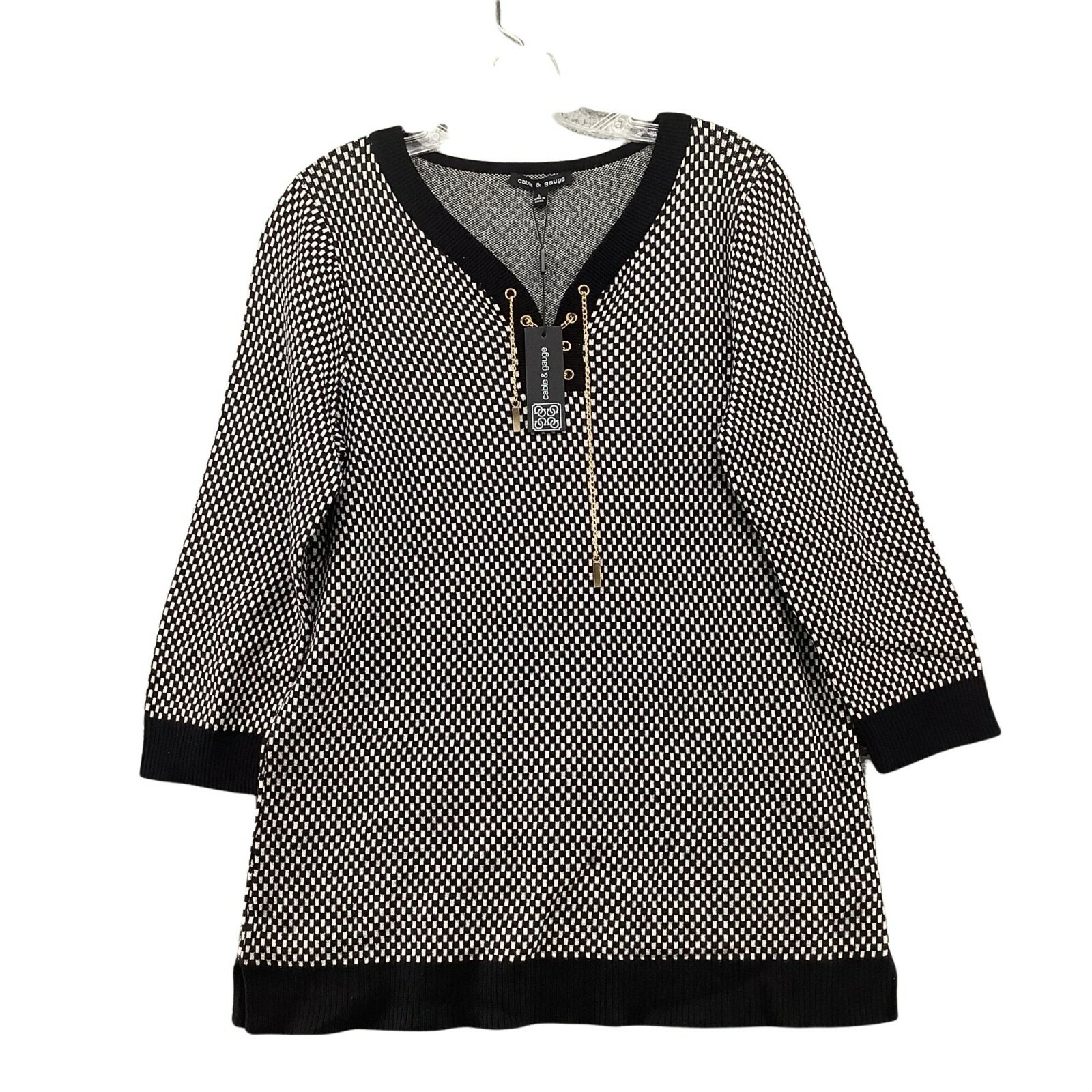 NWT Cable \u0026 Gauge Check Plaid Tunic 
