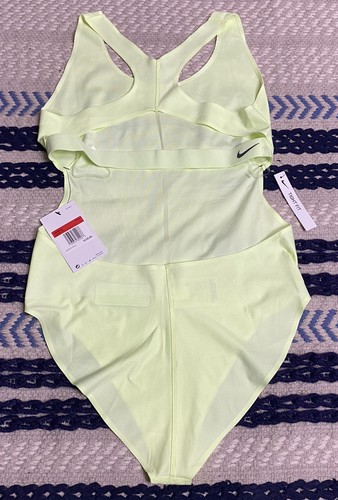 NWT Nike City Women’s Ready Run Bodysuit Barely Volt MSRP $120 Size Large - Picture 3 of 12