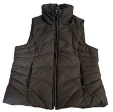 KENNETH COLE REACTION Women's Small Gray Quilted Puffer Vest