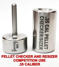 Pellet Resizer/Checker .35 Cal - Sizer - Stainless Steel - USA Made - Free Ship!
