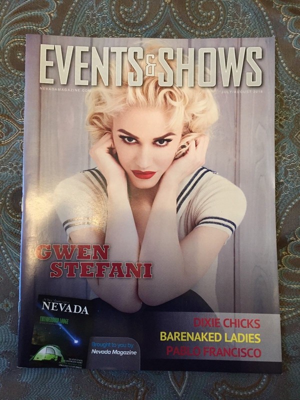 GWEN STEFANI ON COVER LAS VEGAS EVENTS & SHOWS JULY/AUGUST 2016 DIXIE CHICKS