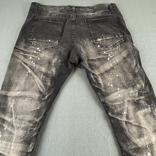 Red Ape MCMXXXIII Black Denim Jeans SIZE 38 - Picture 8 of 11
