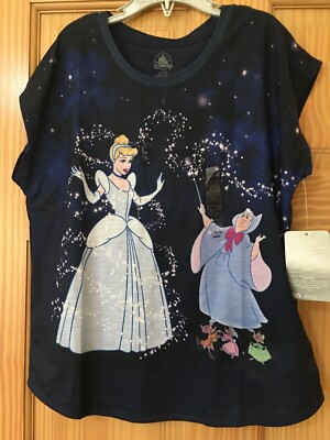 NWT Disney Store Cinderella Fairy Godmother Shirt Girl many sizes