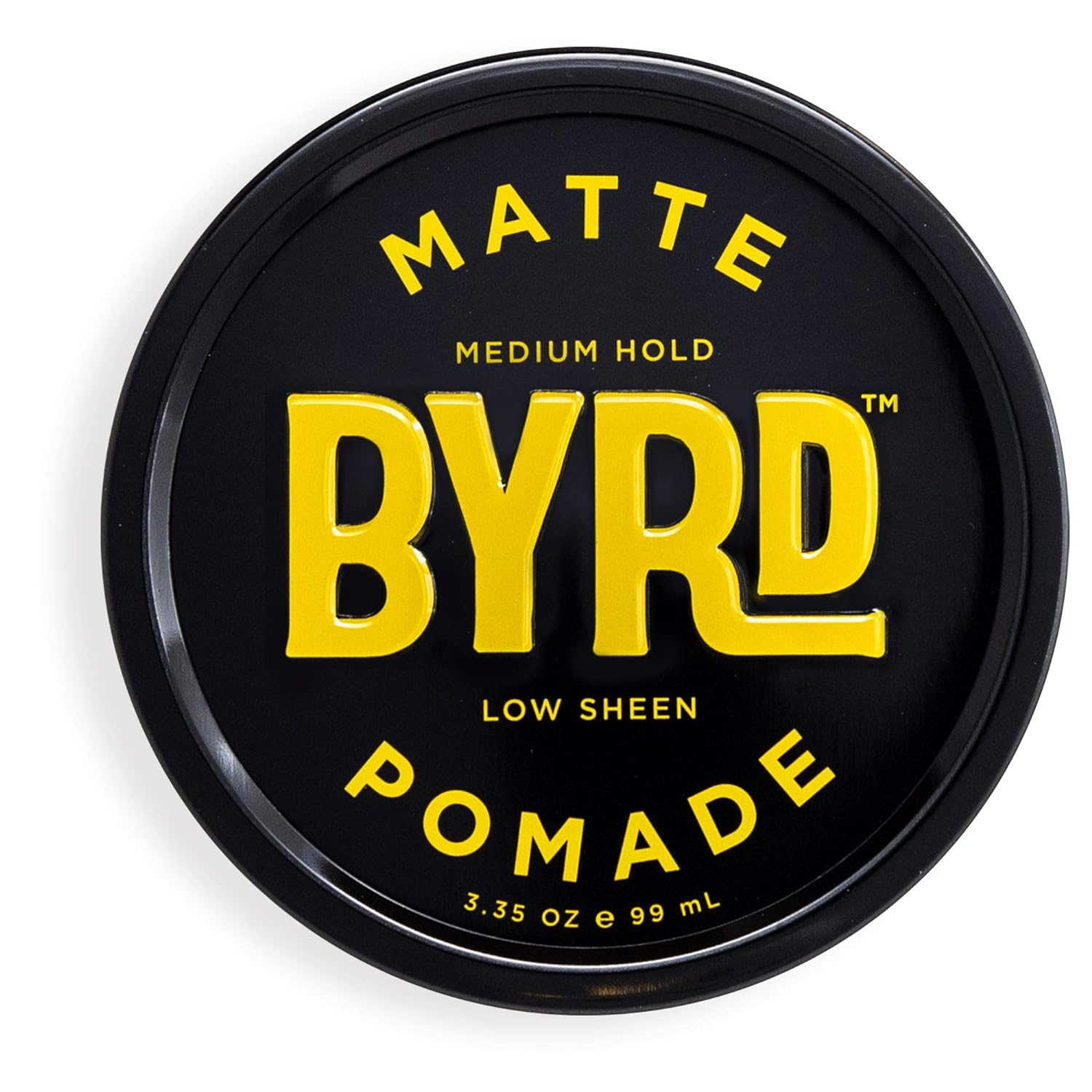 BYRD Medium Hold Matte Pomade, Paraben Free, Water Based, All Hair Types, 3.35oz