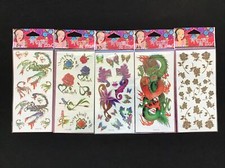 5pcs Waterproof Temporary Dragon Tattoo Sticker / Scorpion Skin Body Art St-141