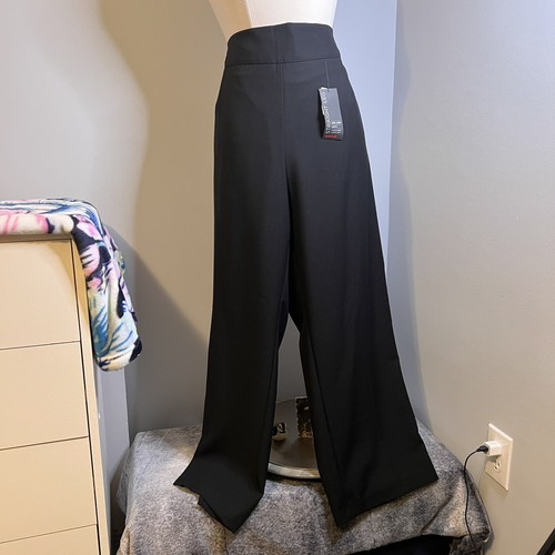 Avenue Women's Size 26A Black Pull On Straight Leg Cool Hand Dress Pants