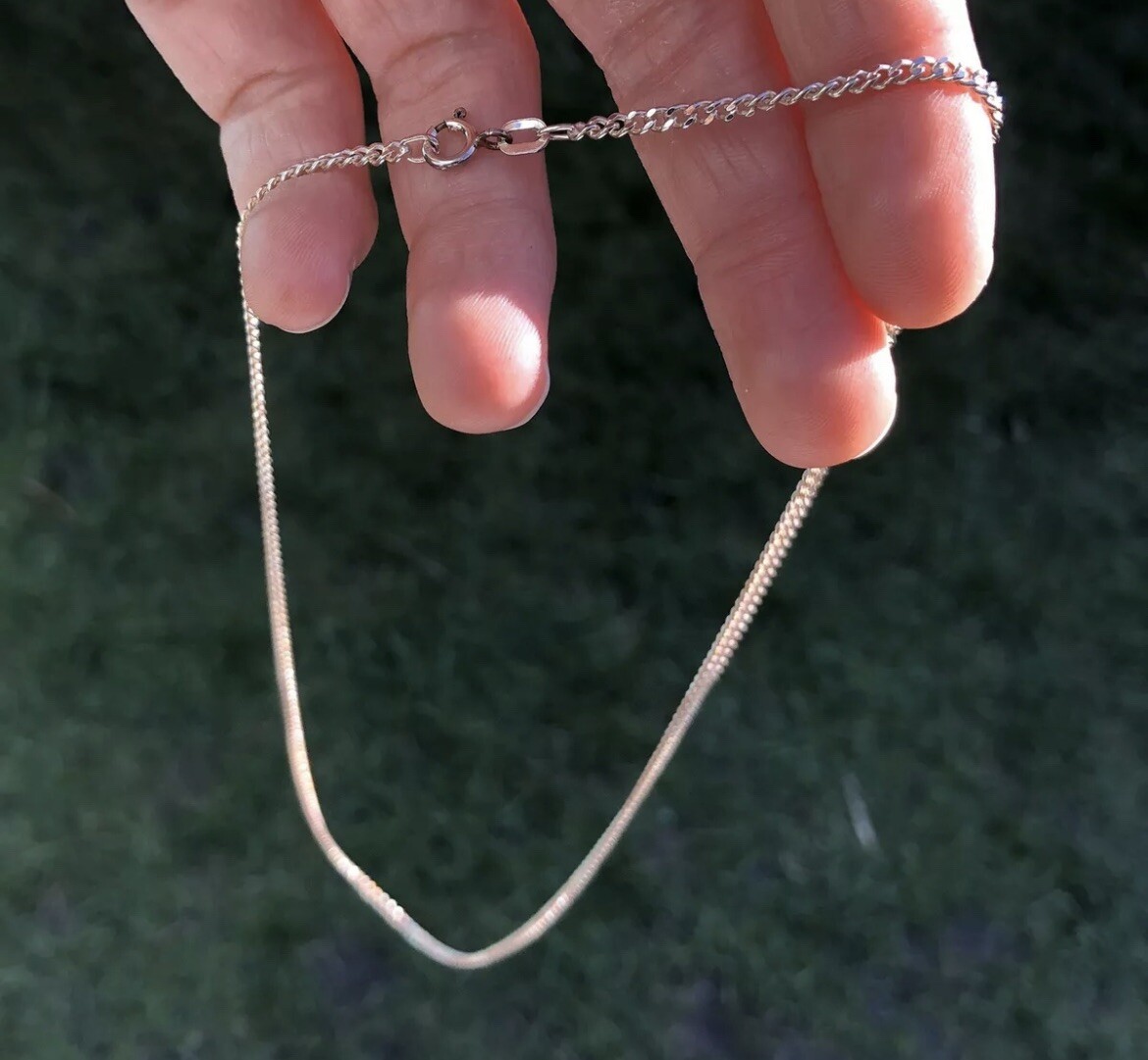 Sterling Solid Silver Hallmarked Chain Necklace - image 3