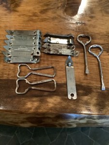 15 Vintage BEER Can Bottle Opener Genesee Miller Schaefer Utica Club Falstaff et