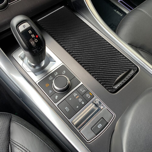 Cubierta de panel portavasos de fibra de carbono para Land Range Rover Sport 2014-2017 - Imagen 7 de 13