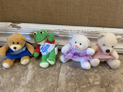 Build a Bear Workshop McDonalds 4" Mini Happy Meal Plush Stuffed Toys Lot of 4
