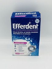Efferdent Anti-Bacterial Dental Appliance Cleanser, 102 Tablets; Free Shipping