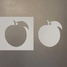 Peach 1 Plastic Mylar Stencil Airbrush Painting Art Supplies
