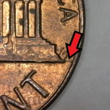 1984-P Philadelphia Lincoln Memorial Cent/Penny Die Crack Error/Variety
