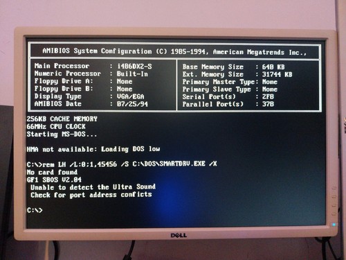 Shuttle HOT-419 Socket 3 Motherboard + Intel 486DX2-66 + 2x16Mb FPM RAM - Picture 9 of 13