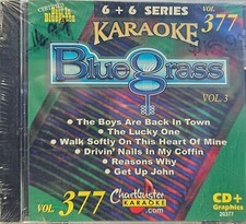 20377 BLUE GRASS  CHARTBUSTER KARAOKE CDG LOT TEX