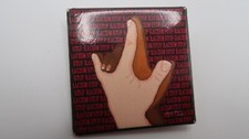 Vintage Stop Racism Pin Holding Hands 4cm Bb10 Vintage Stop Racism Pin Holding Hands 4cm Bb10