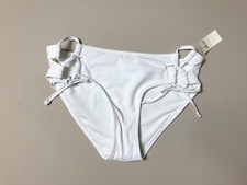 Aerie Swim white bikini bottoms side tie sz XS NEW 29.95 has liner inv24