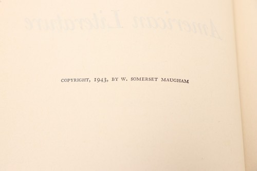 W. Somerset Maugham's Introduction to Modern English & American Literature 1943 - Picture 9 of 11