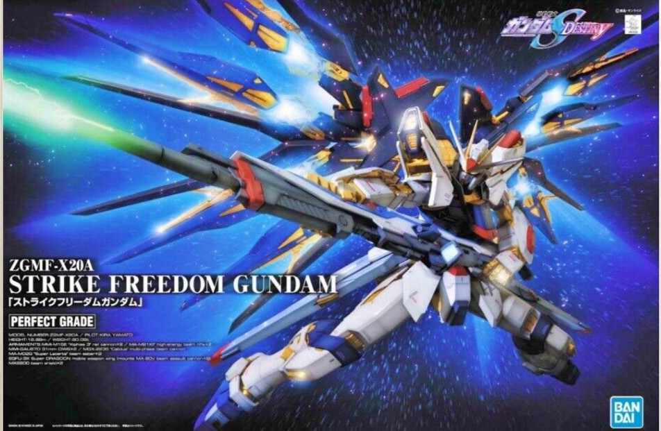 Gundam Destiny ZGMF-X20A Strike Freedom Perfect Grade PG 1/60 Model Kit Bandai
