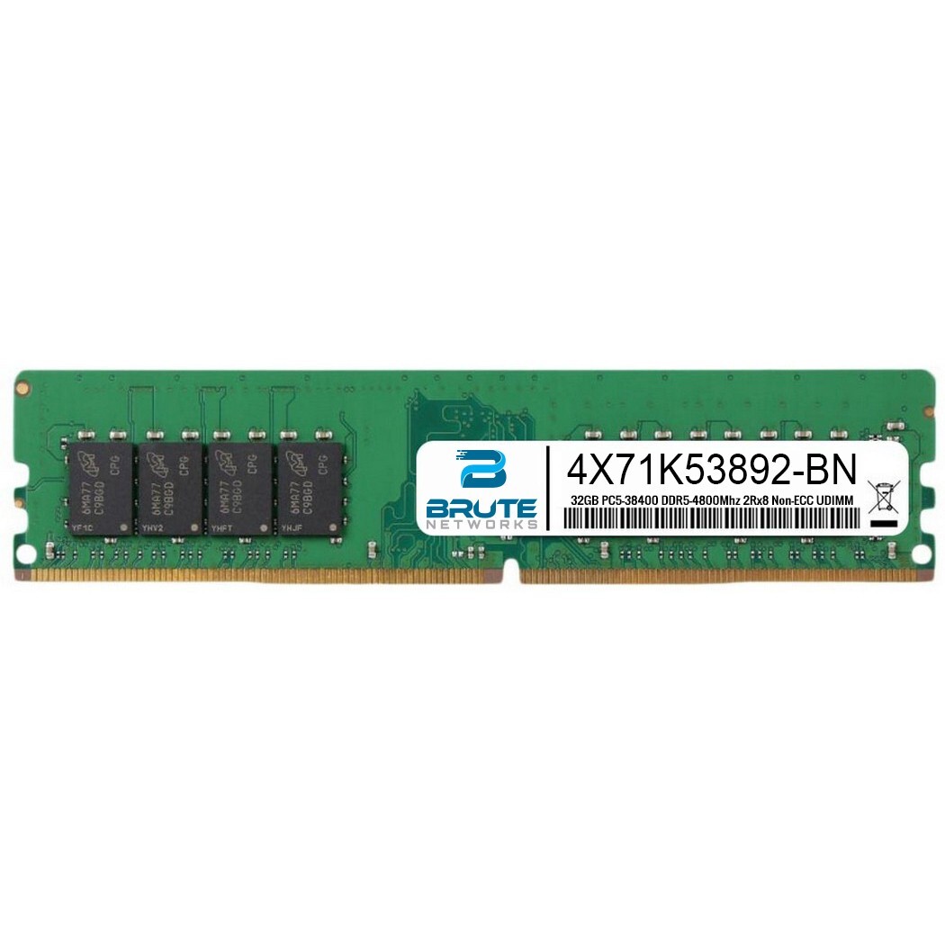 Lenovo 4X71K53892 32GB DDR5 4800MHz UDIMM Memory for sale online