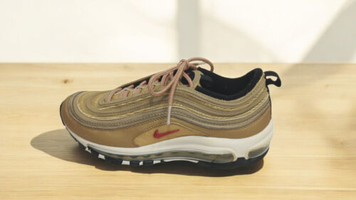 Zapatillas Nike Air Max 97 OG QS para niños talla 7Y jóvenes mujeres 8,5 doradas - Imagen 5 de 11