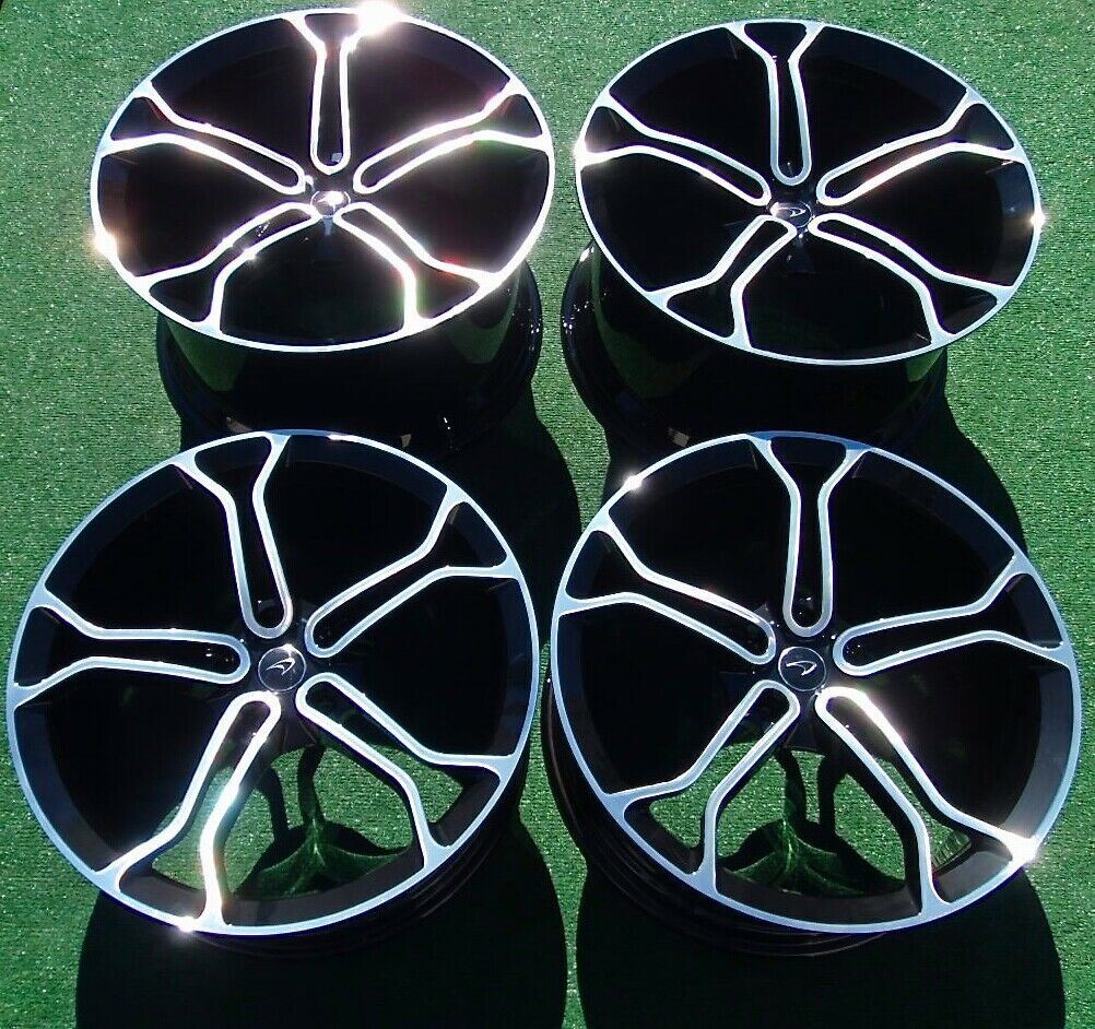 4 PERFECT Factory McLaren 650S Lightweight Wheels OEM Forged Diamond Cut MP4-12C