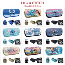 Lilo Stitch Pencil Case Canvas Pen Pouch Large Capacity Stationery Box Student