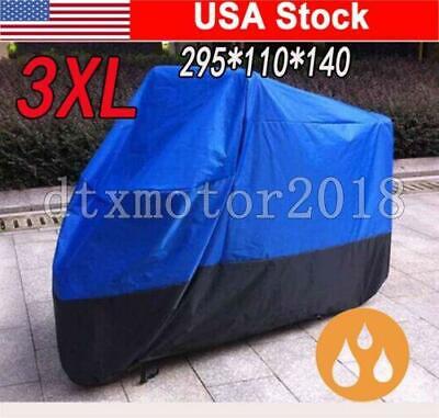 XXXL Waterproof Motorcycle Cover For Harley Davidson Street Glide FLHX Touring