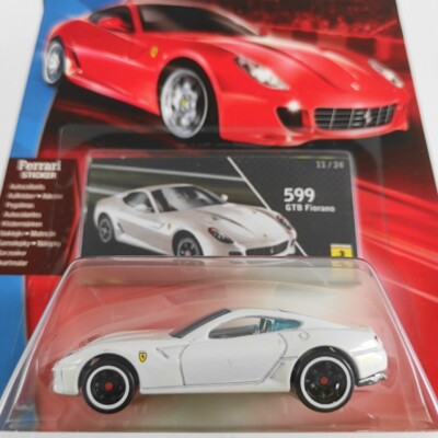 HOT WHEELS 2008 FERRARI RACER #11 599 GTB FIORANO PEARL