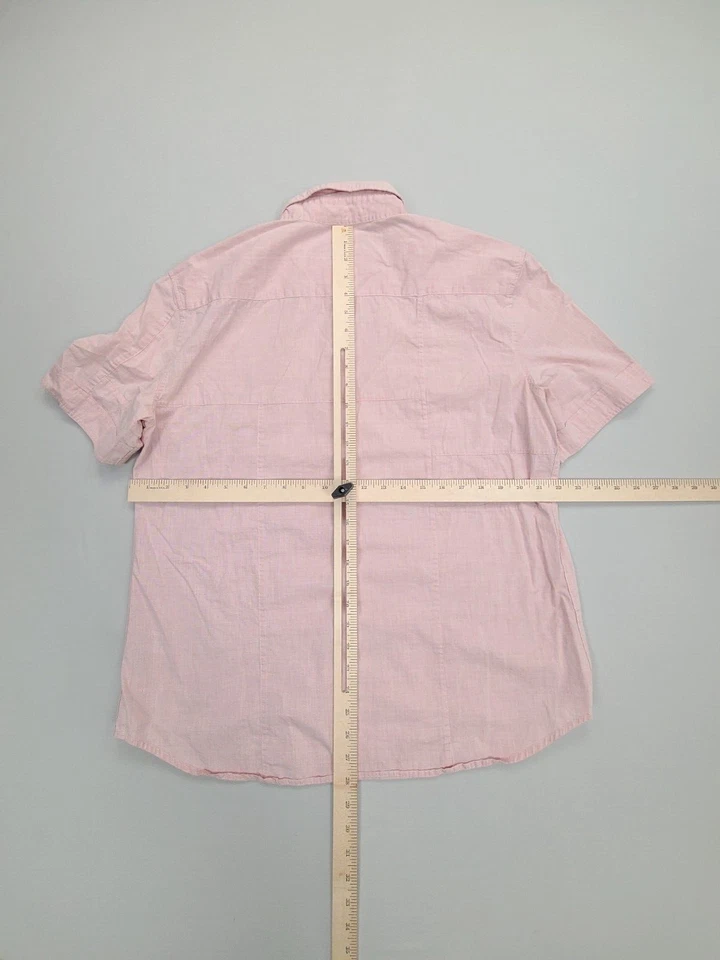 Camisa French Connection Para Hombre Extra Grande Rosa Abotonada Algodón Foto 3 de 4