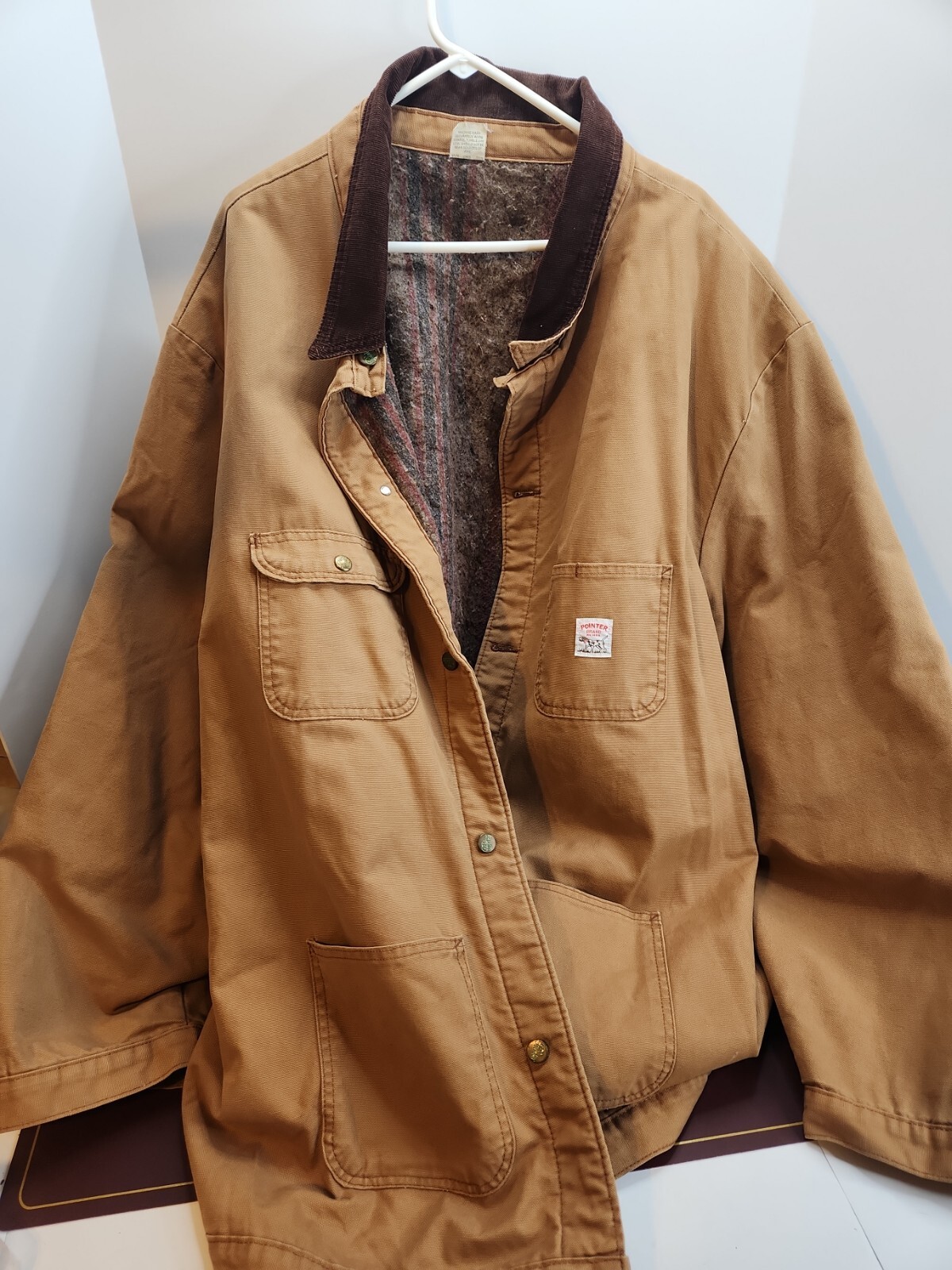 Vtg Pointer Chore Coat Field Jacket Work Wear With B… Gem