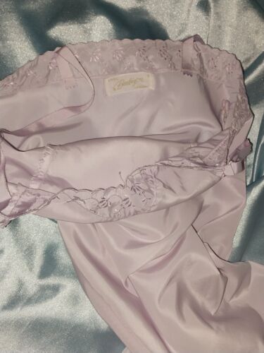 VESTIDO LENCERÍA VINTAGE TALLA PEQUEÑA LILA BARBIZON CREMALLERA SATINADO ARIEL P - Imagen 4 de 21