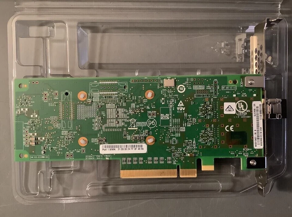 QLE2690-SR-CK QLOGIC/MARVELL 16GB FC SINGLE PORT PCIE 3.0 X1 SFP HBA - Image 2 of 2