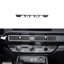 For Honda Civic 2022-2023 2024 Real Carbon Fiber Center Console AC Switch Panel