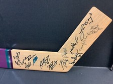 NHL Legends All Stars Signed Goalie Hockey Stick PSA DNA COA Signed by 13+HOF