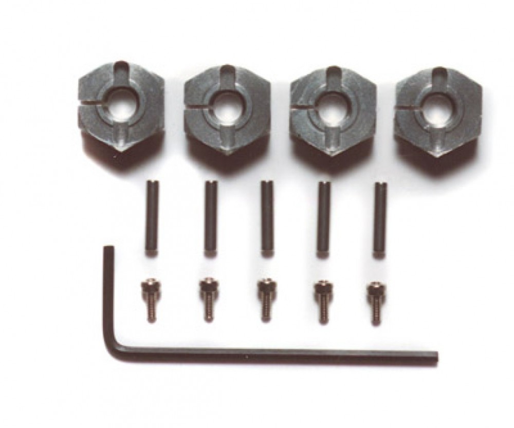 Tamiya 300053569 - CR-01 Aluminum Wheel Hub 6Mm Clamp (4) - New