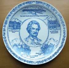 Vernon Kilns Mark Twain collector plate~Ultra shape~made in USA~artist signed-NR