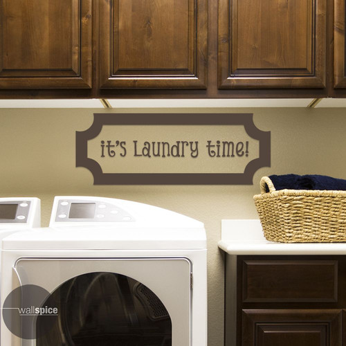 It's Laundry Time Vinyl Wall Decal Sticker Mud Room - Picture 2 of 3