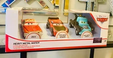 Disney Pixar CARS Heavy Metal Mater 3 Pack Die-Cast Lightning McQueen Dex NEW