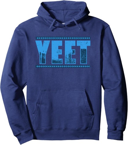 Vintage Yeet Tees - Yeet Quotes Design Blau Pullover Hoodie - Bild 10 von 10