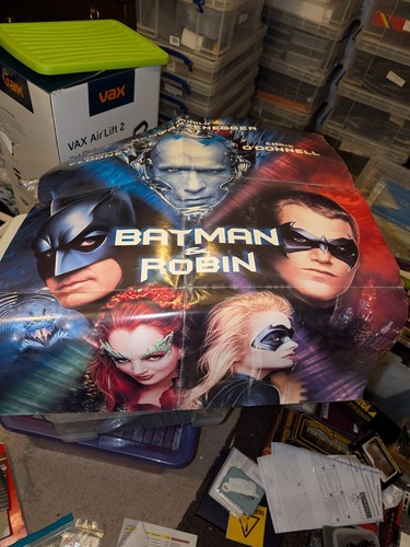 retro Double sided poster Batman and Robin and Men in Black Will Smith MIB - Picture 4 of 10