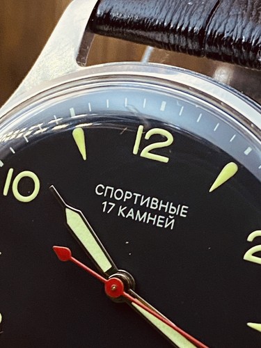 Vintage Watch USSR SPORTIVNIE Soviet Sport Wristwatch Pobeda Mechanical 2608 - Picture 4 of 24