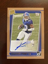 Kadarius Toney 2021 Panini Donruss Football Bronze Rookie Auto - Giants 🔥