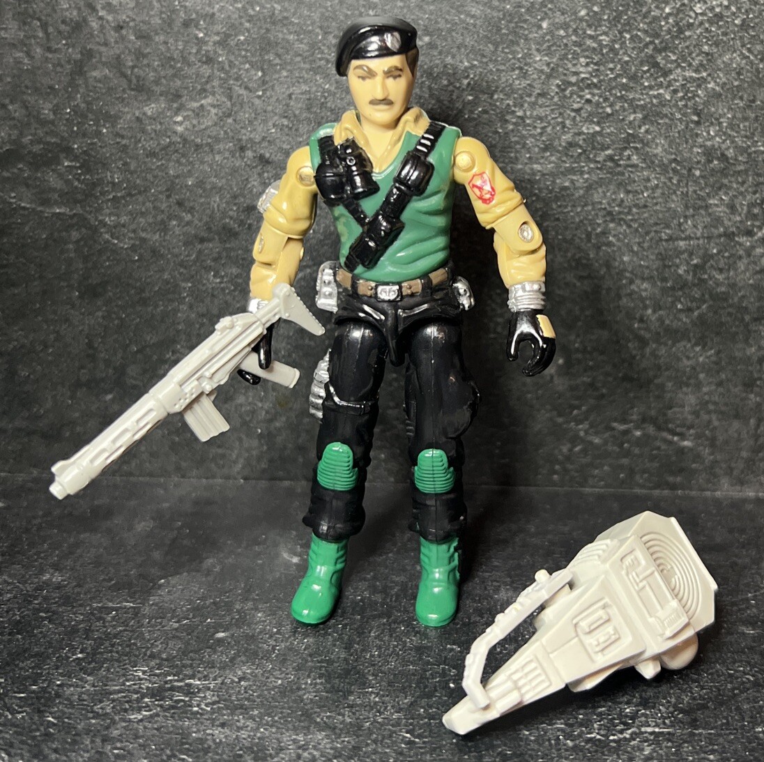 G.I. Joe Vintage Dial Tone Loose Complete Gun Backpack Nice Shape