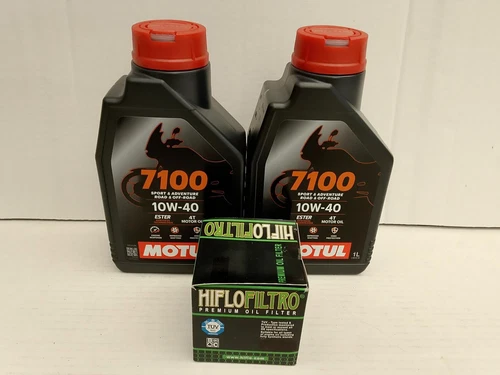Motul 7100 4T 10W-40 Syn / Oil Filter Kawasaki KX250 F / 4-Stroke (KX252) 