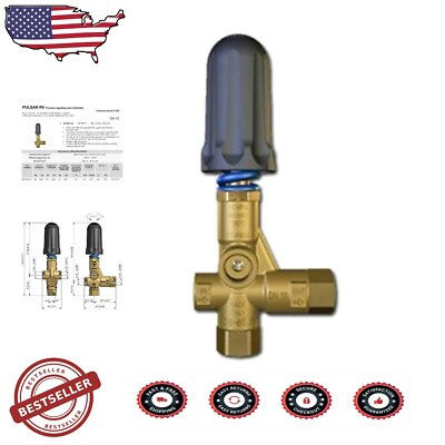 #ad 2 Port P.A. Unloader Valve 4500 PSI for Pressure Washers Compact amp; Reliable $153.99