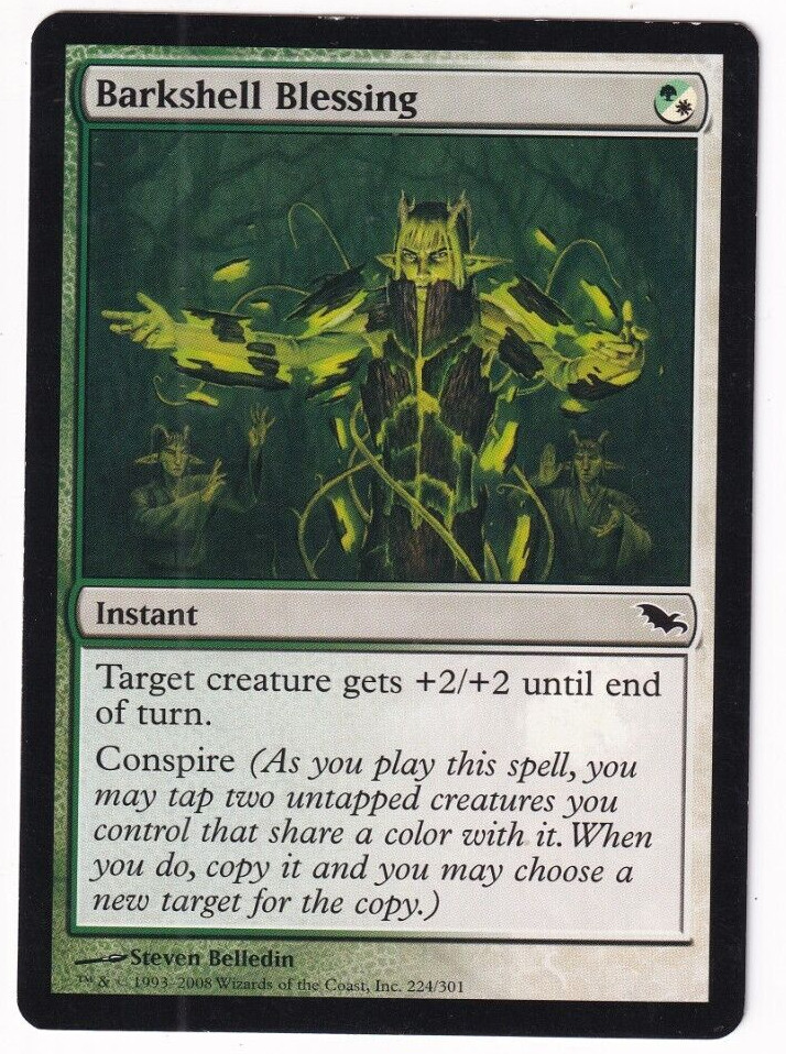 Barkshell Blessing Shadowmoor #224 Magic The Gathering 2008 MTG Single