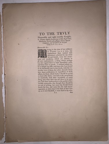 1 of 200, 1861, A TRUE DISCOURSE of THE PRESENT ESTATE of VIRGINIA, RAPHE HAMOR - Picture 4 of 10